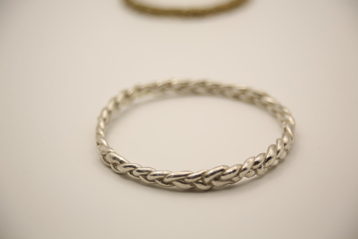 Slim Braided Bangle