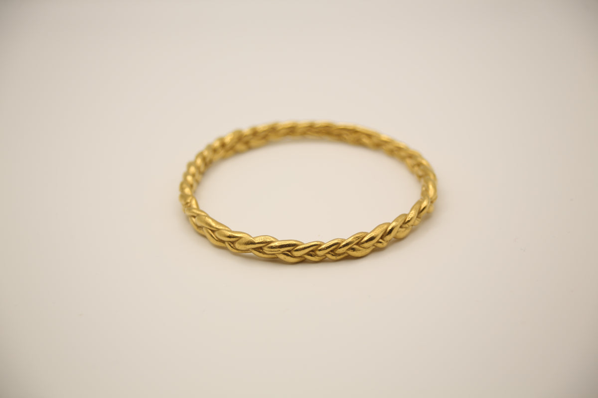 Slim Braided Bangle