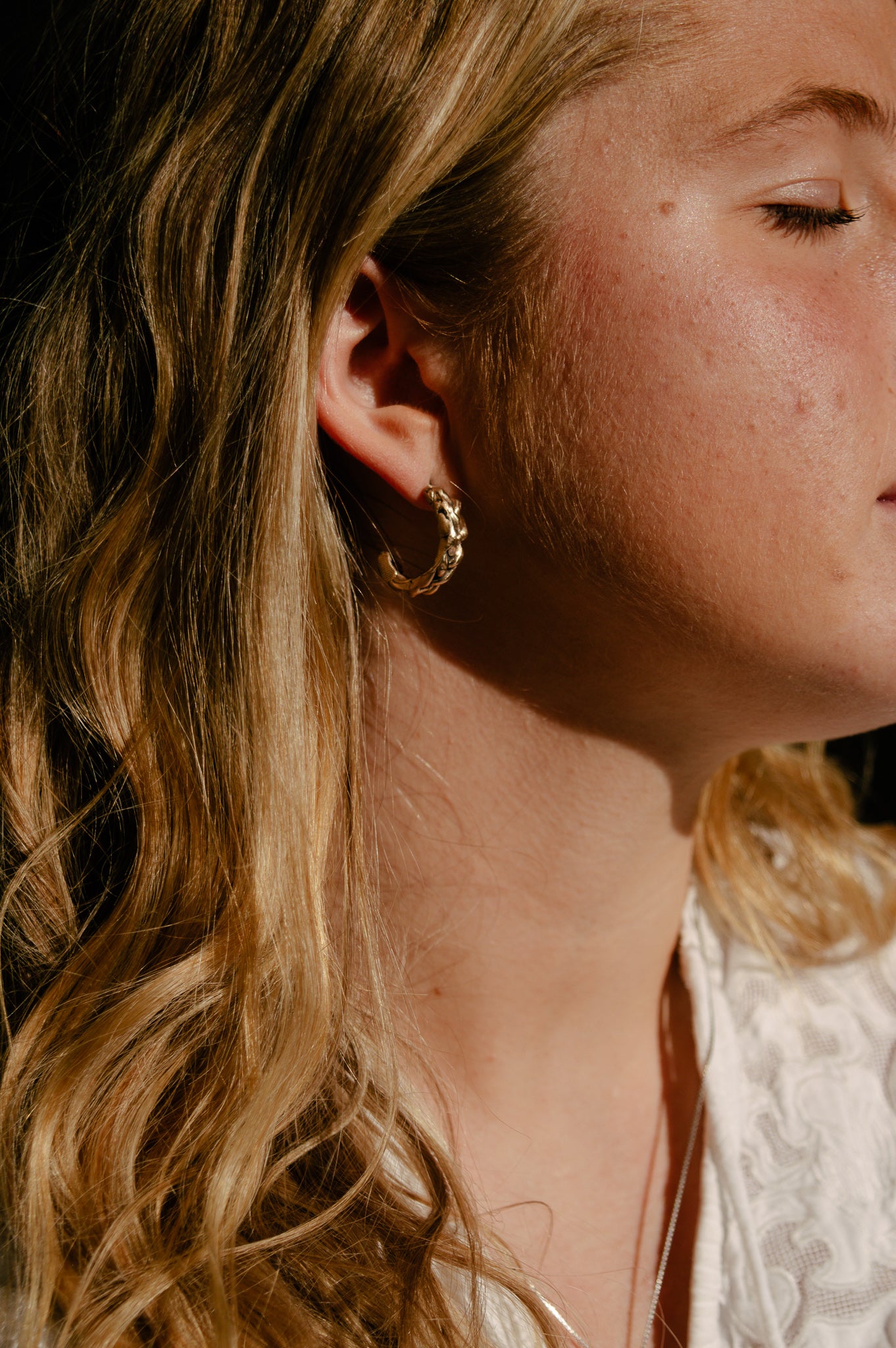 Messy Braid Hoops